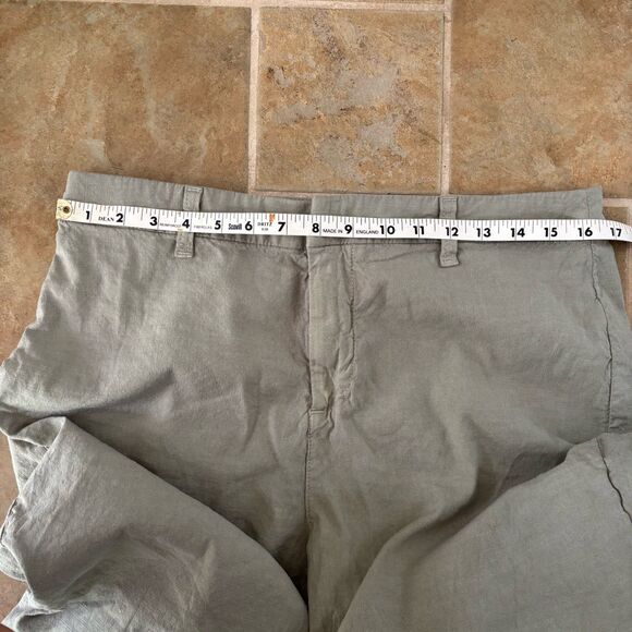 Frank & Eileen Pants Womens Size 12 Kinsale Flax Linen Blend Light Sage Green - Picture 4 of 9